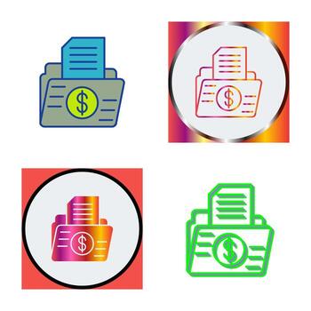 icono de vector de carpeta