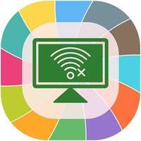 Disconnected Network Vector Icon
