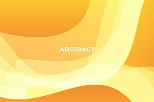 Yellow background with dynamic abstract shapes vector