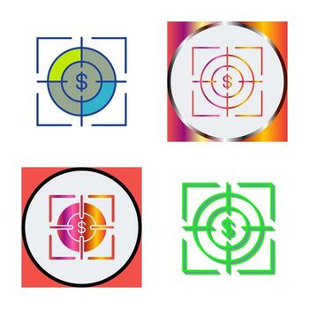 icono de vector de destino