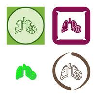 Lung Cancer Vector Icon