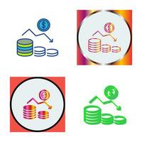 Money Loss Vector Icon