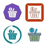 Shopping Basket Vector Icon