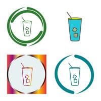 Iced Coffee Vector Icon