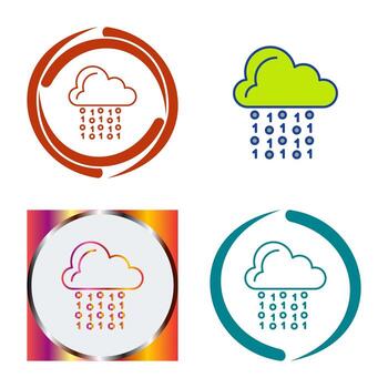 Cloud Coding Vector Icon
