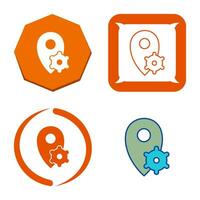 Location Settings Vector Icon