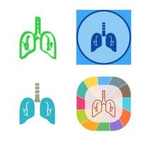 icono de vector de pulmón