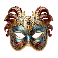 mooi Brazilië carnaval masker met veren PNG ai generatief