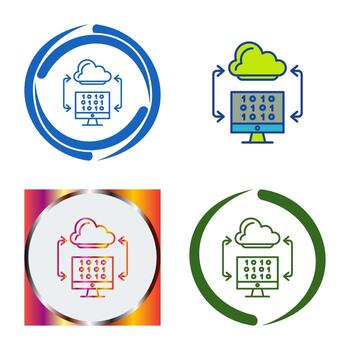 Cloud Coding Vector Icon