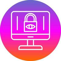 Internet Privacy Concerns Vector Icon Design