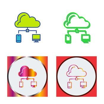 icono de vector de nube