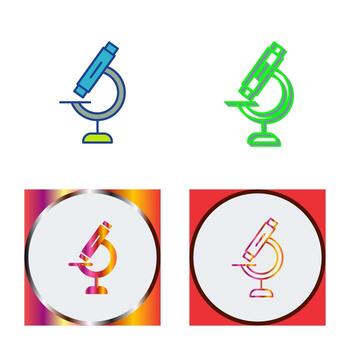 icono de vector de microscopio