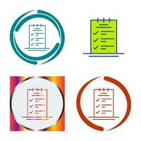 Booking CheckList Vector Icon