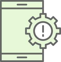 Mobile App Vulnerabilities Vector Icon Design