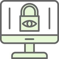 Internet Privacy Concerns Vector Icon Design