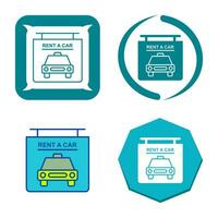 Rent a Car Vector Icon