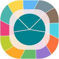 Pie Chart Analysis Vector Icon