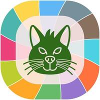 icono de vector de gato