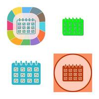 Marked Calendar Vector Icon