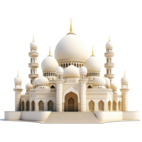 3d Ramadan kareem islamisch Moschee Masjid Konzept png ai generativ