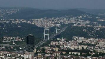 Bosphorus bridge in Istanbul, Turkey video