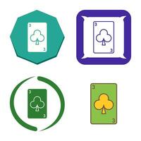 Clubs Card Vector Icon