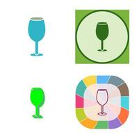 icono de vector de copa de vino