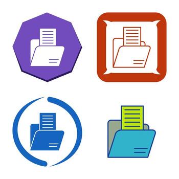 icono de vector de carpeta