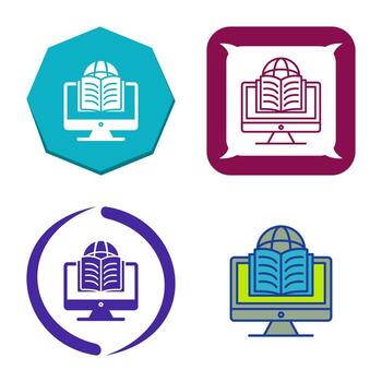 icono de vector de aprendizaje