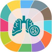 Lung Cancer Vector Icon