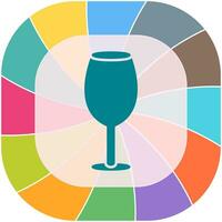 icono de vector de copa de vino