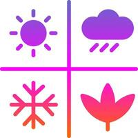 Seasonal Variations Vector Icon Design