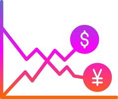 Exchange Rate Volatility Vector Icon Design
