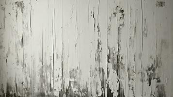 Painted old white wood texture background Generative AI. photo