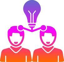 Knowledge Sharing Vector Icon Design