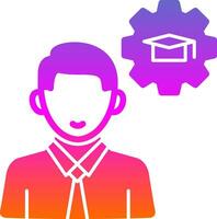 Knowledge Management Vector Icon Design