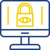 Internet Privacy Concerns Vector Icon Design