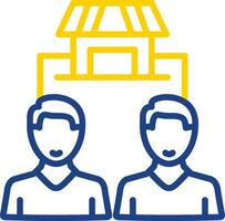 Market Segmentation Vector Icon Design