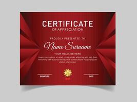 Free vector gradient elegant certificate template
