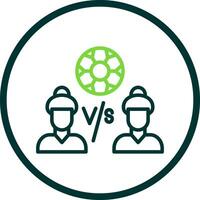 Player Versus Player Vector Icon Design