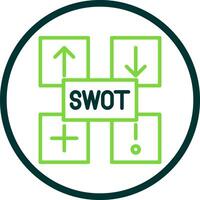 SWOT Analysis Vector Icon Design