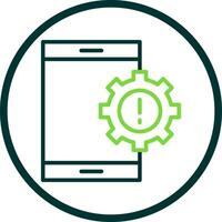 Mobile App Vulnerabilities Vector Icon Design
