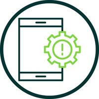 Mobile App Vulnerabilities Vector Icon Design