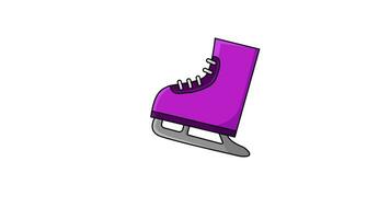 Animated video in the form of an Ice Skating icon