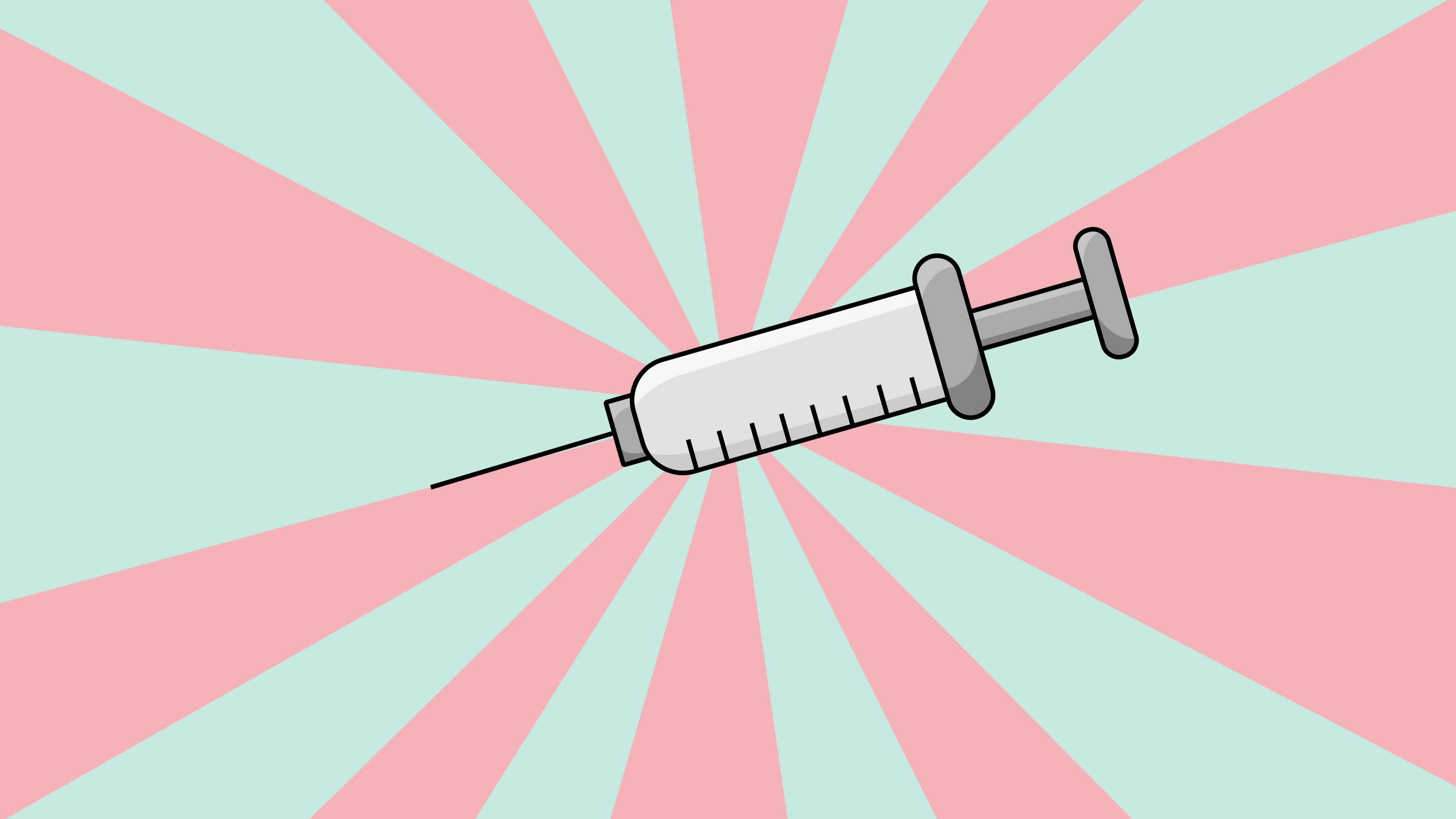 Animation of a syringe icon with a rotating background 31652256 Stock