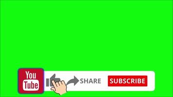 inschrijven knop groen scherm downloaden Nee auteursrechten video