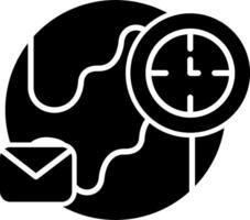 icono de vector de tiempo de entrega