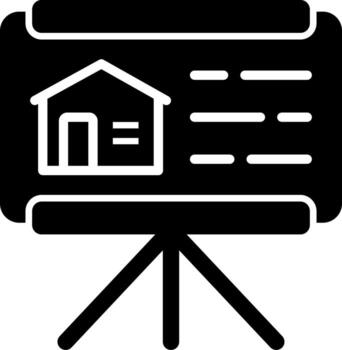 icono de vector de presentación