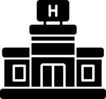 icono de vector de hospital