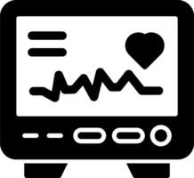 icono de vector de electrocardiograma